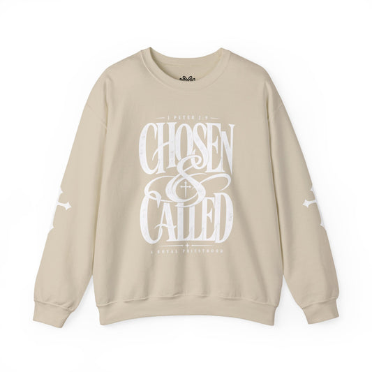 Chosen & Called Crewneck Sweatshirt — Christian Faith Apparel, 'A Royal Priesthood' Gospel Pullover