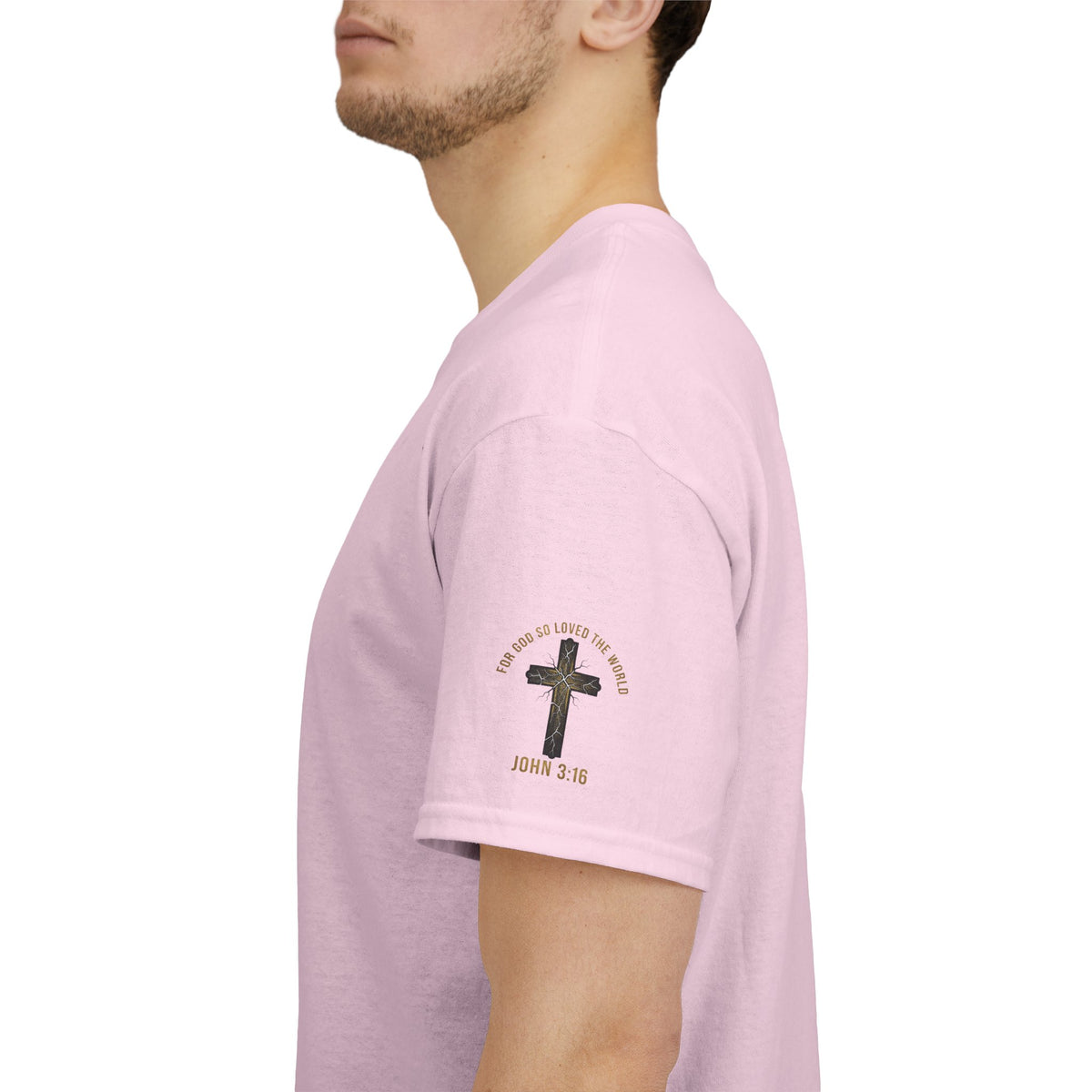 John 3:16 Cross T-Shirt — "For God So Loved the World" Christian Tee