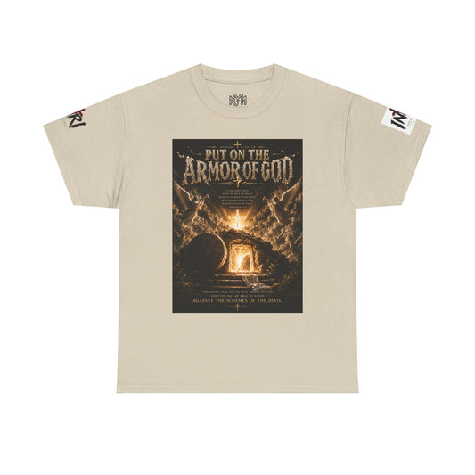 Armor of God T-Shirt — "God Is Not Done With You" Christian Faith Tee