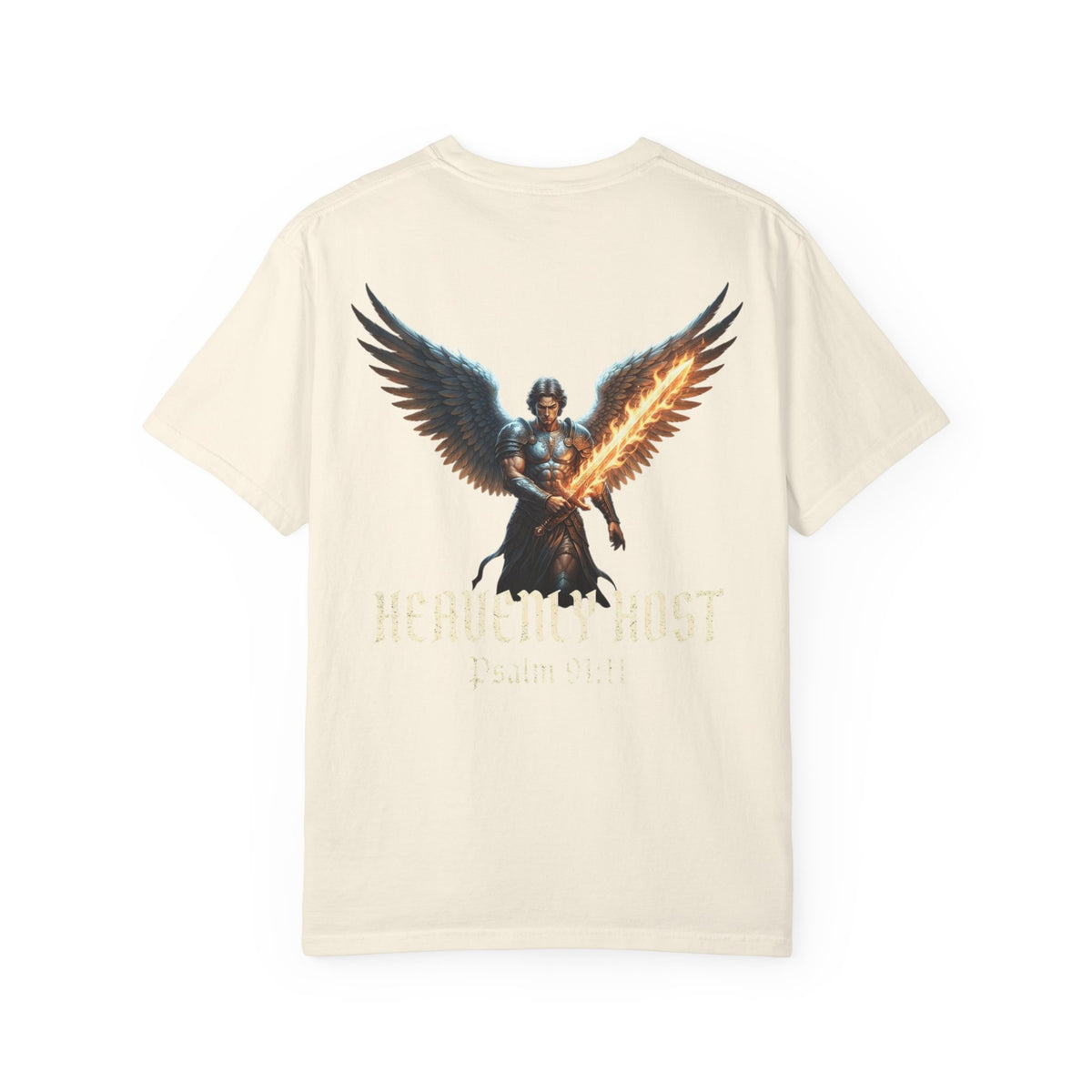 Angel Gateway T-Shirt — Fiery Winged Guardian Graphic Tee