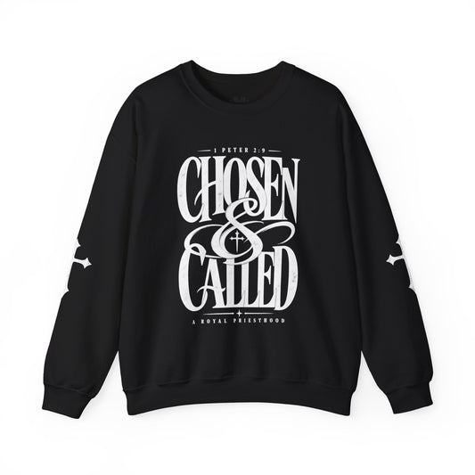 Chosen & Called Crewneck Sweatshirt — Christian Faith Apparel, 'A Royal Priesthood' Gospel Pullover