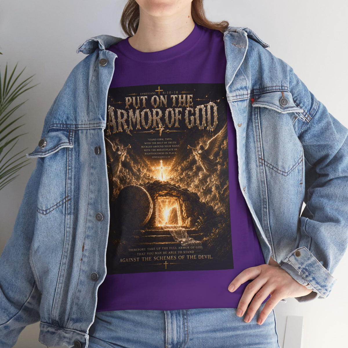 Armor of God T-Shirt — "God Is Not Done With You" Christian Faith Tee
