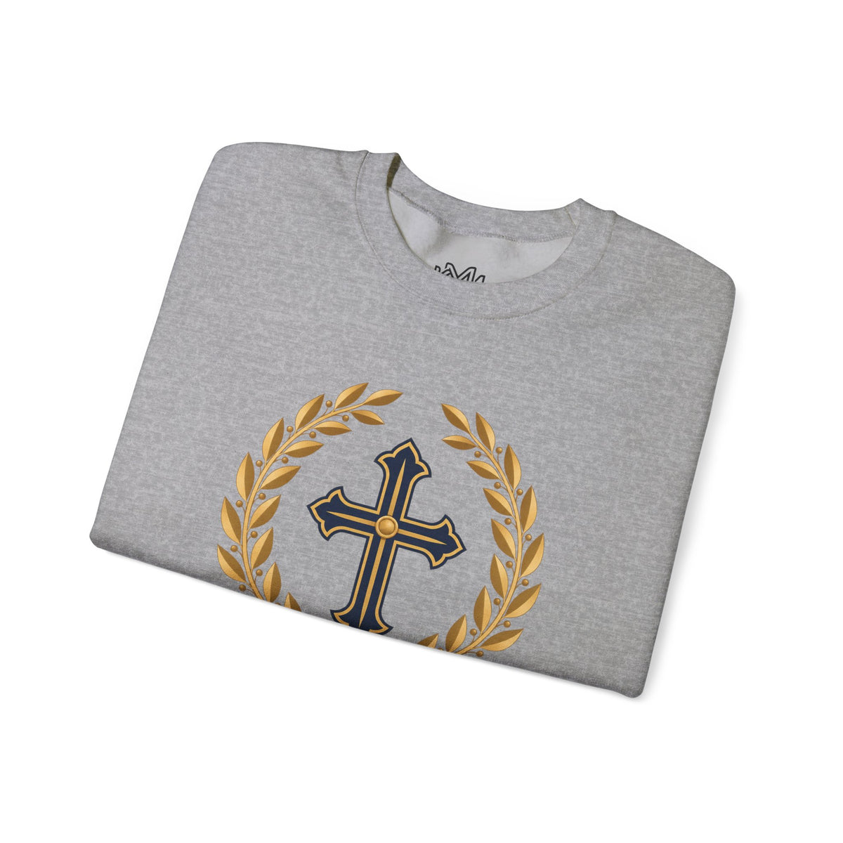 Psalm 27 Crewneck Sweatshirt — "The Lord Is My Light" Christian Cross Pullover