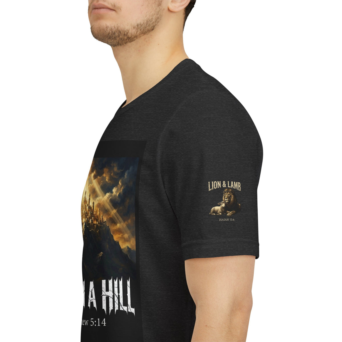 City on a Hill T-Shirt — Matthew 5:14 Christian Faith Tee