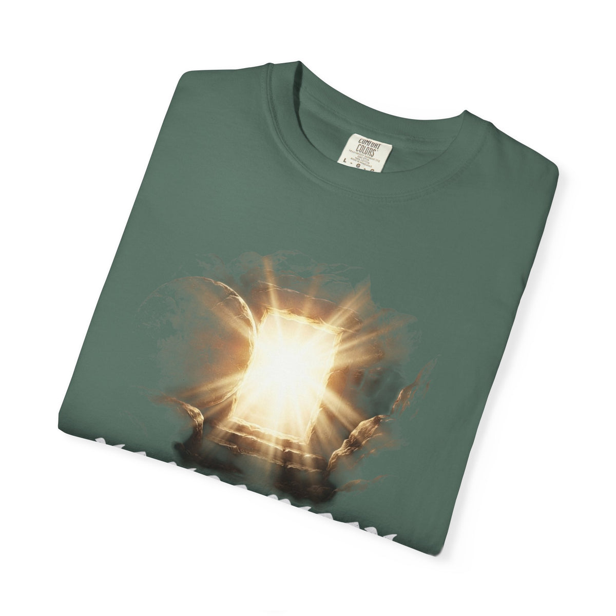 Angel Gateway T-Shirt — Fiery Winged Guardian Graphic Tee