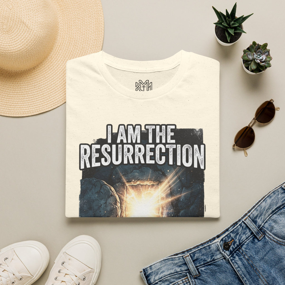 I Am The Resurrection T-Shirt — John 11:25 Christian Easter Tee