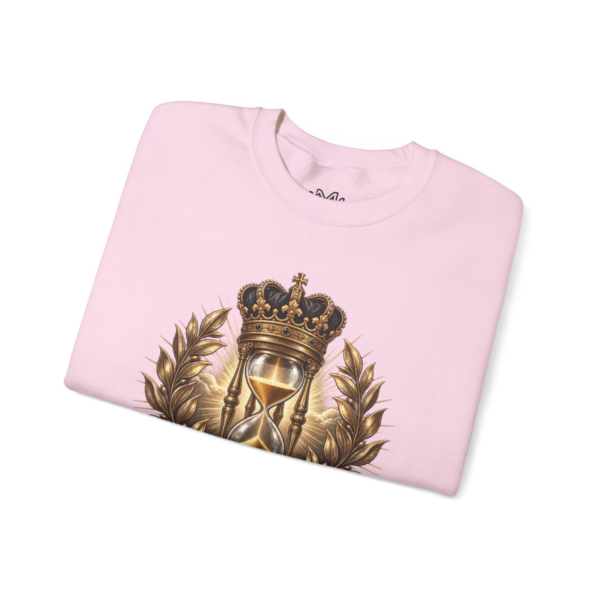 In His Time Crewneck Sweatshirt – Inspirational Christian Scripture Hourglass Design