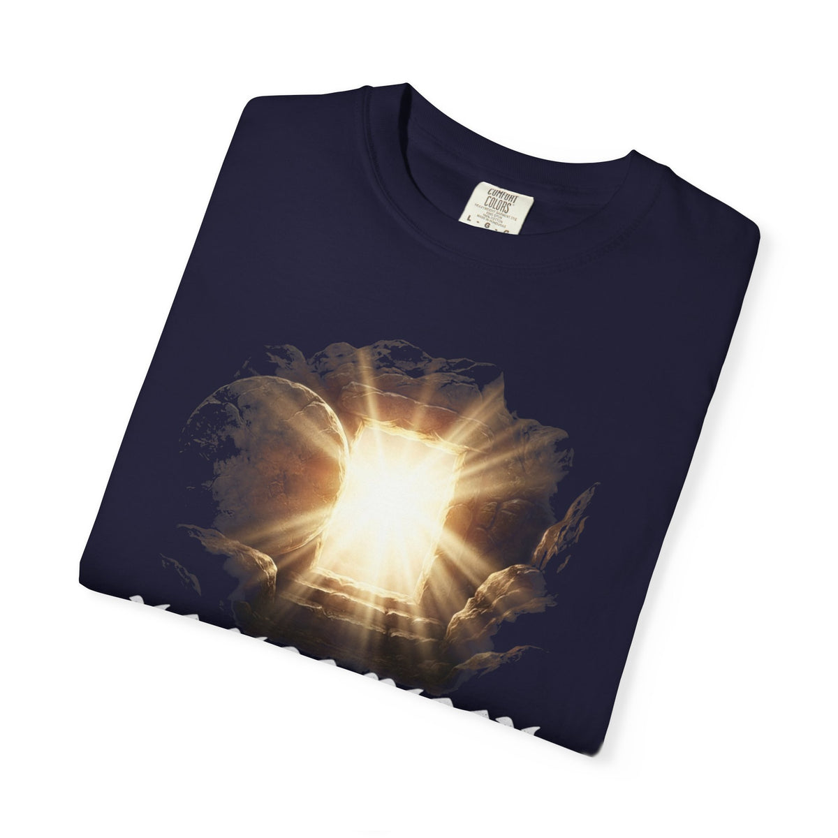 Angel Gateway T-Shirt — Fiery Winged Guardian Graphic Tee