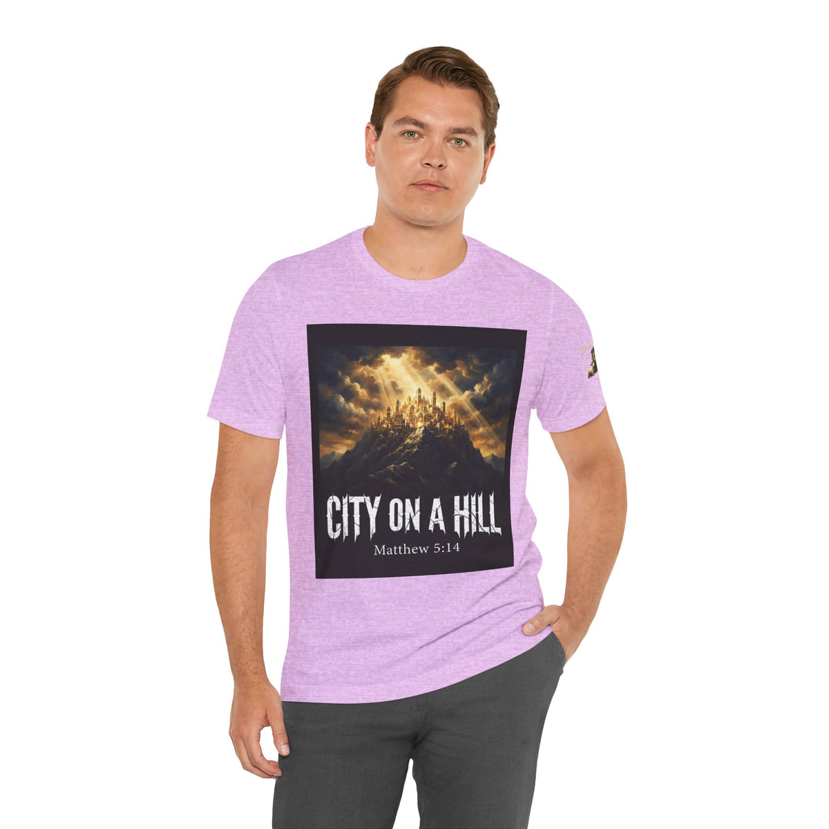 City on a Hill T-Shirt — Matthew 5:14 Christian Faith Tee