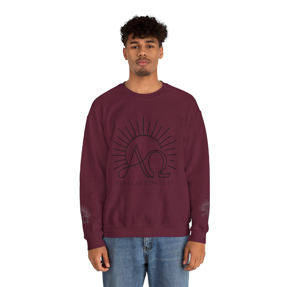 Alpha Omega 'Revelation 22:13' Crewneck Sweatshirt