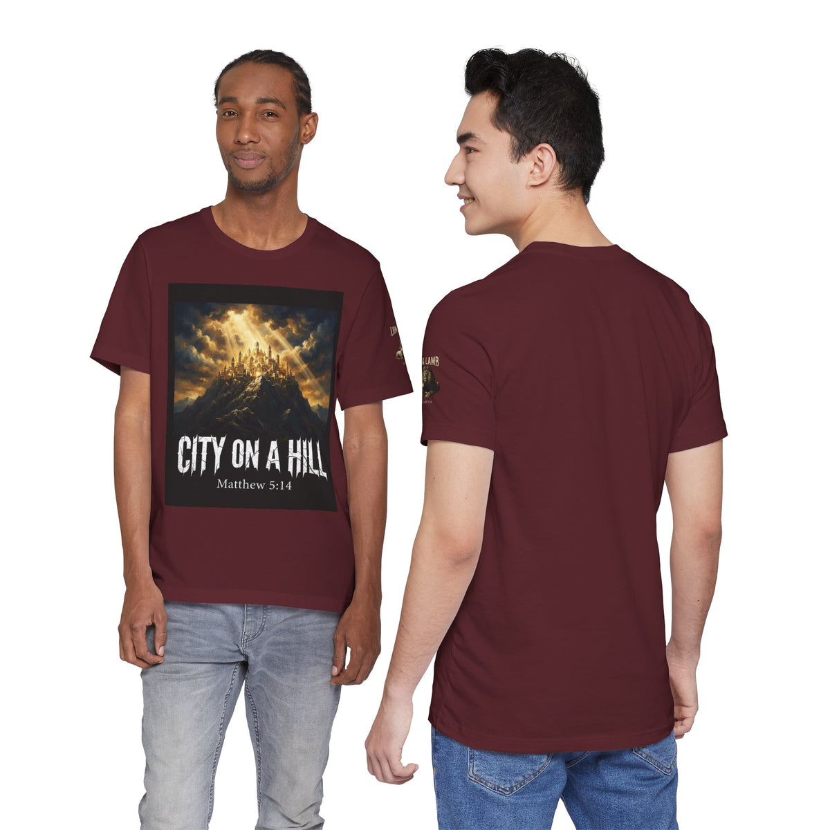 City on a Hill T-Shirt — Matthew 5:14 Christian Faith Tee