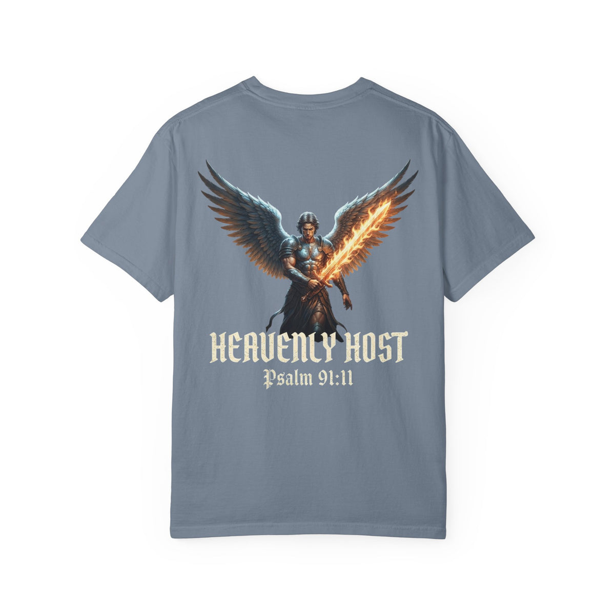 Angel Gateway T-Shirt — Fiery Winged Guardian Graphic Tee