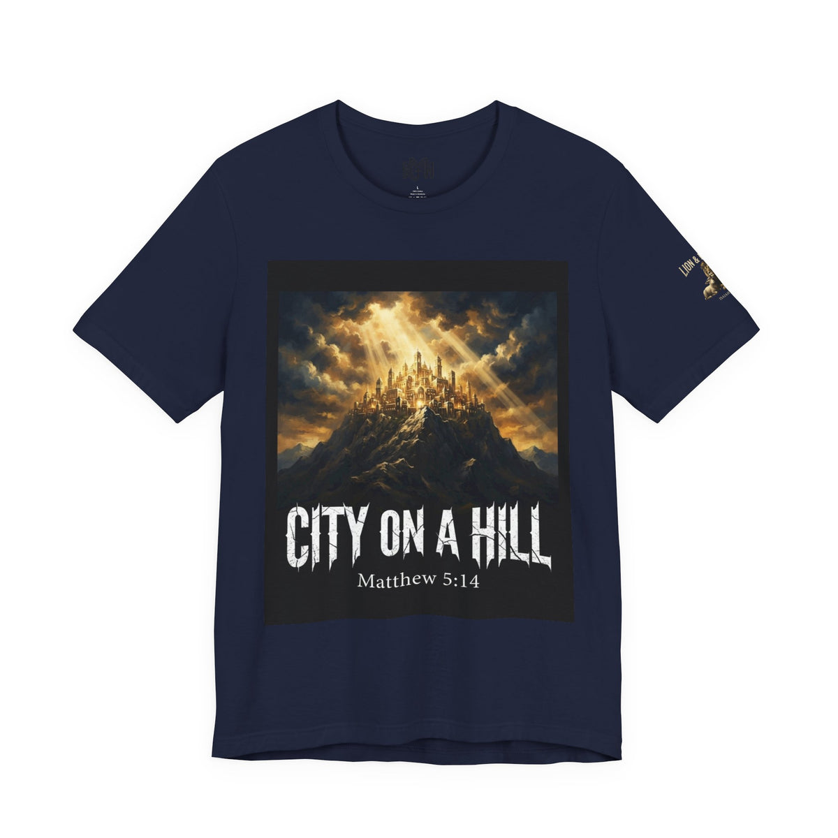 City on a Hill T-Shirt — Matthew 5:14 Christian Faith Tee