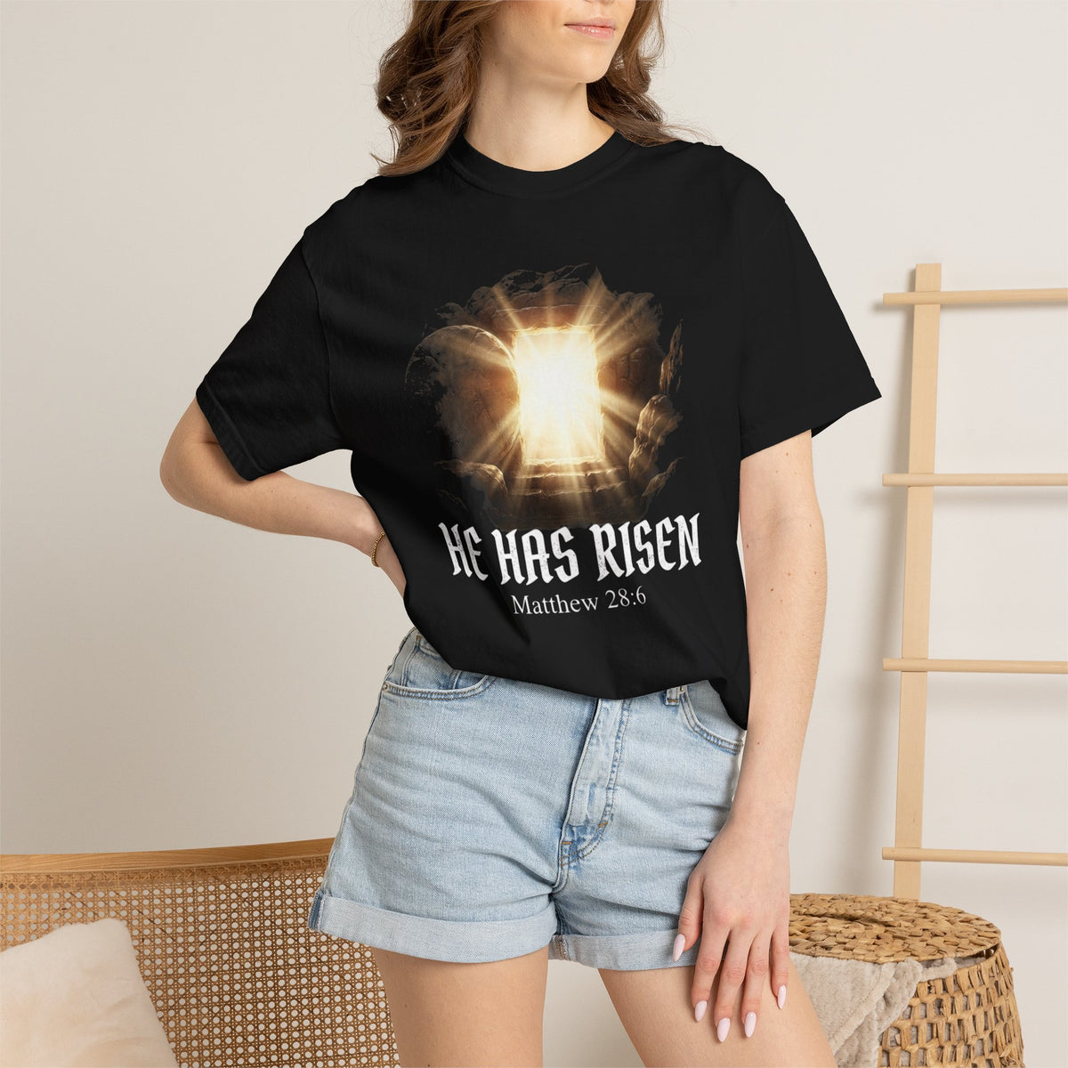 Angel Gateway T-Shirt — Fiery Winged Guardian Graphic Tee