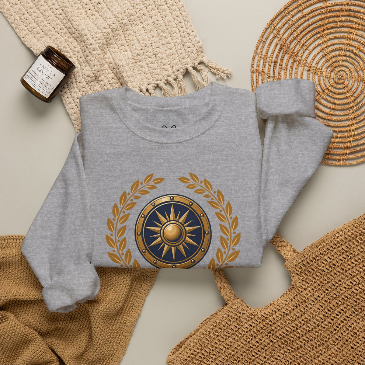 Crewneck Sweatshirt — “God Is Our Refuge and Strength” Psalm 46:1 Christian Faith Pullover