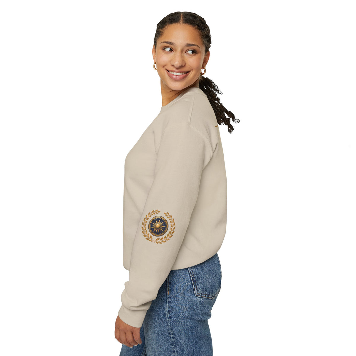 Crewneck Sweatshirt — “God Is Our Refuge and Strength” Psalm 46:1 Christian Faith Pullover