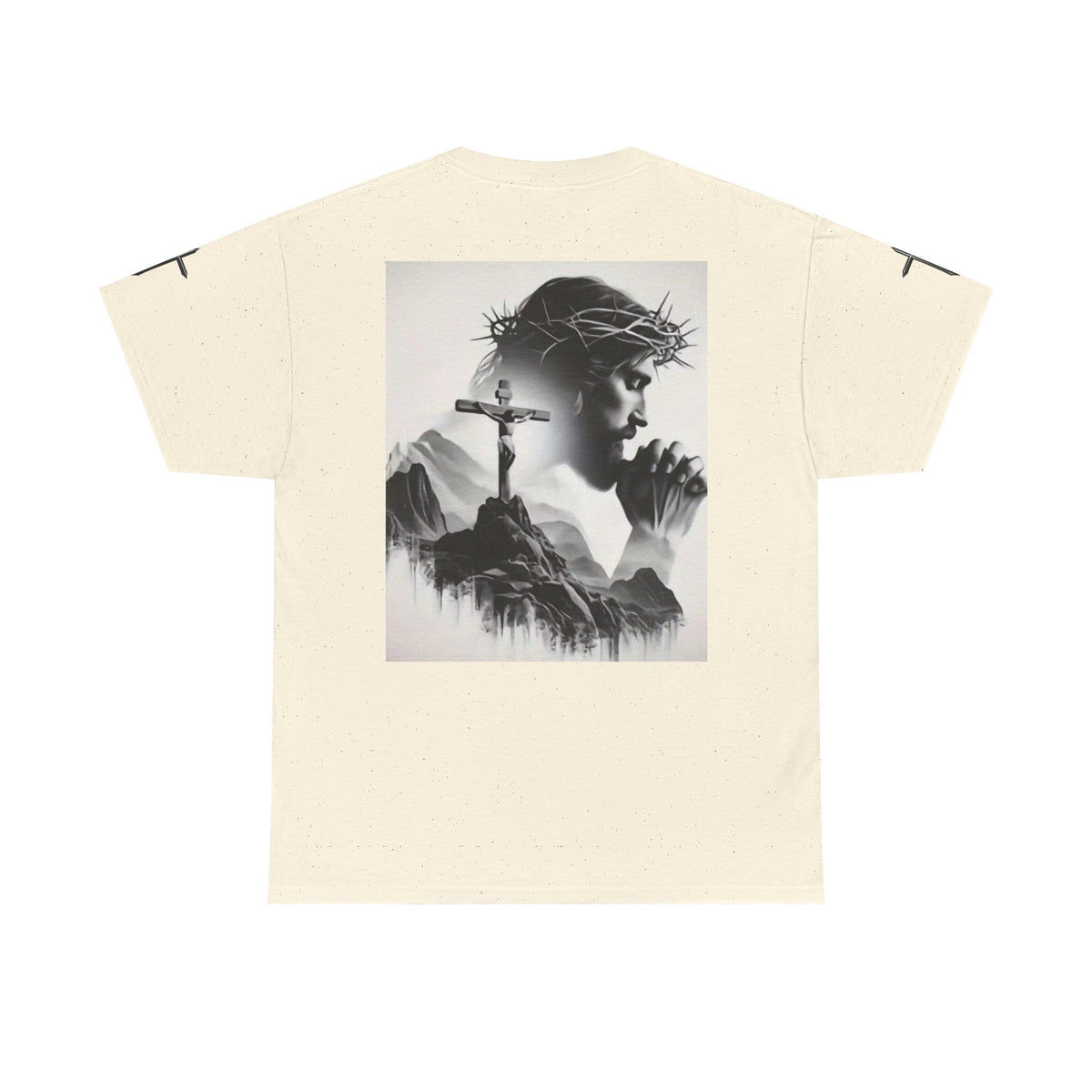 Christian Son & Heir T-Shirt — 'Adopted by Grace' Faith Tee with Jesus Prayer Design
