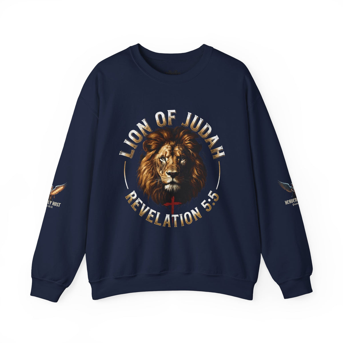 Lion of Judah Sweatshirt – "Revelation 5:5" Christian Crewneck