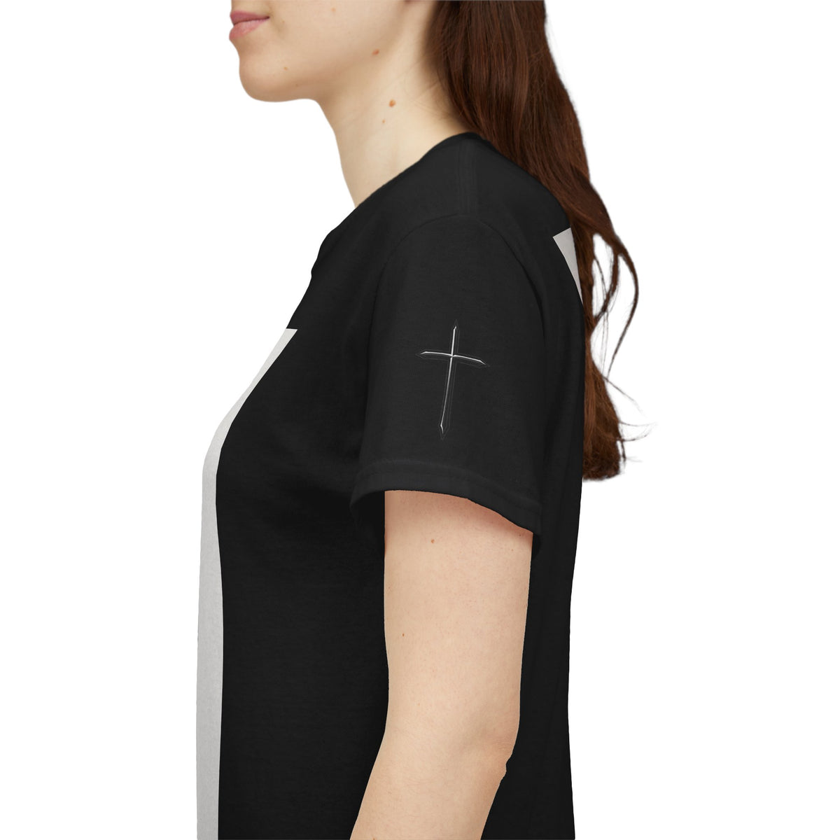Christian Son & Heir T-Shirt — 'Adopted by Grace' Faith Tee with Jesus Prayer Design