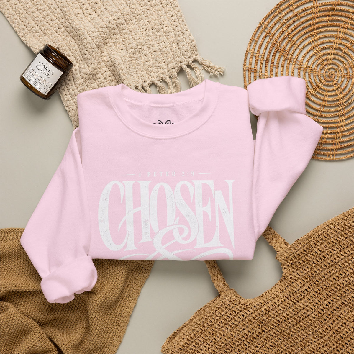 Chosen & Called Crewneck Sweatshirt — Christian Faith Apparel, 'A Royal Priesthood' Gospel Pullover