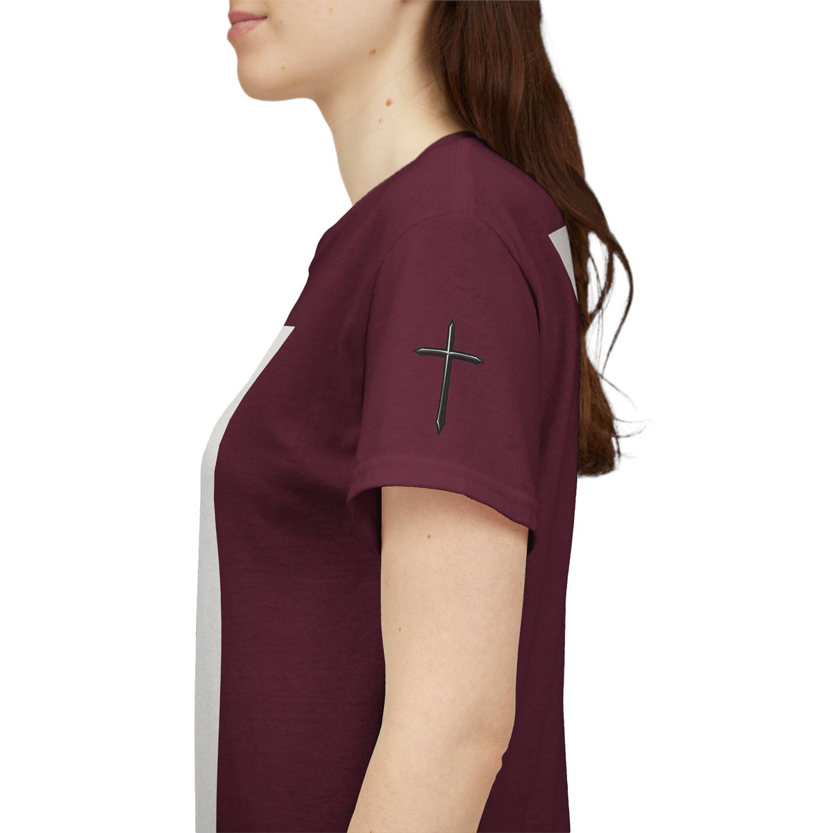 Christian Son & Heir T-Shirt — 'Adopted by Grace' Faith Tee with Jesus Prayer Design
