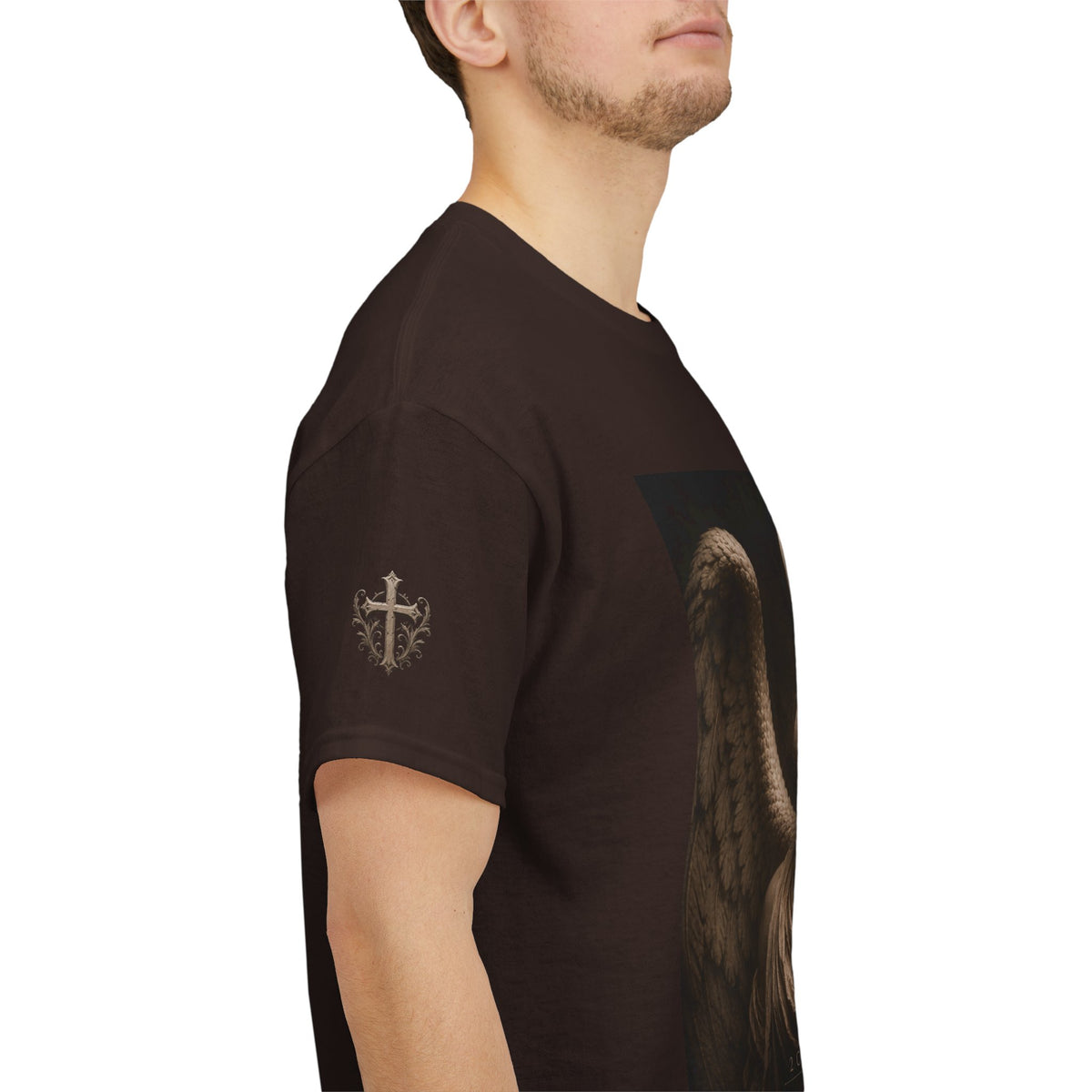 Angel Graphic Tee — "Walk by Faith, Not by Sight" Inspirational T‑Shirt