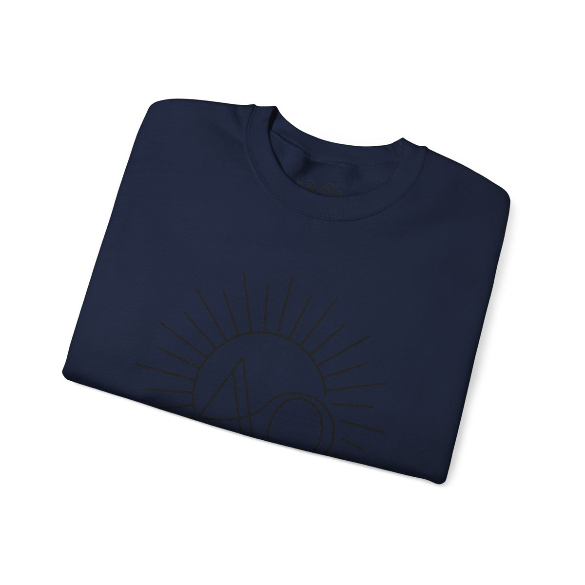 Alpha & Omega Crewneck Sweatshirt — Revelation 22:13 Christian Graphic Pullover