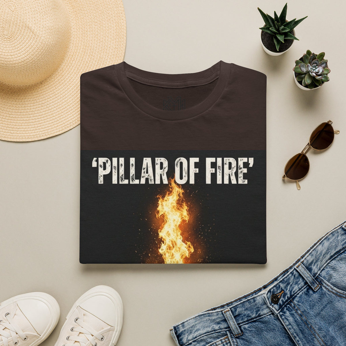 Pillar of Fire T‑Shirt — Biblical Exodus 13:21 Inspirational Faith Tee