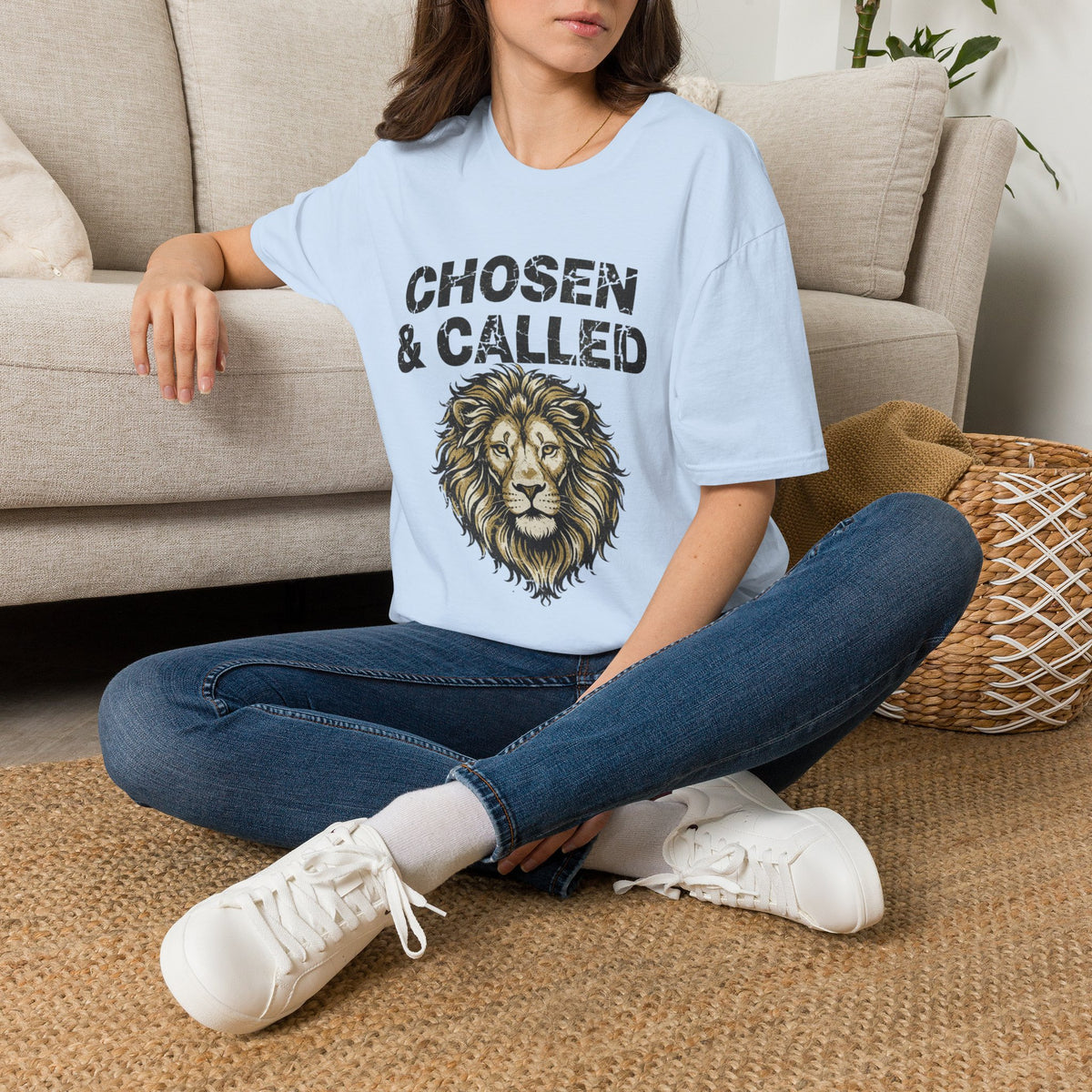 Chosen & Called Lion T-Shirt — Inspirational Christian Faith Tee