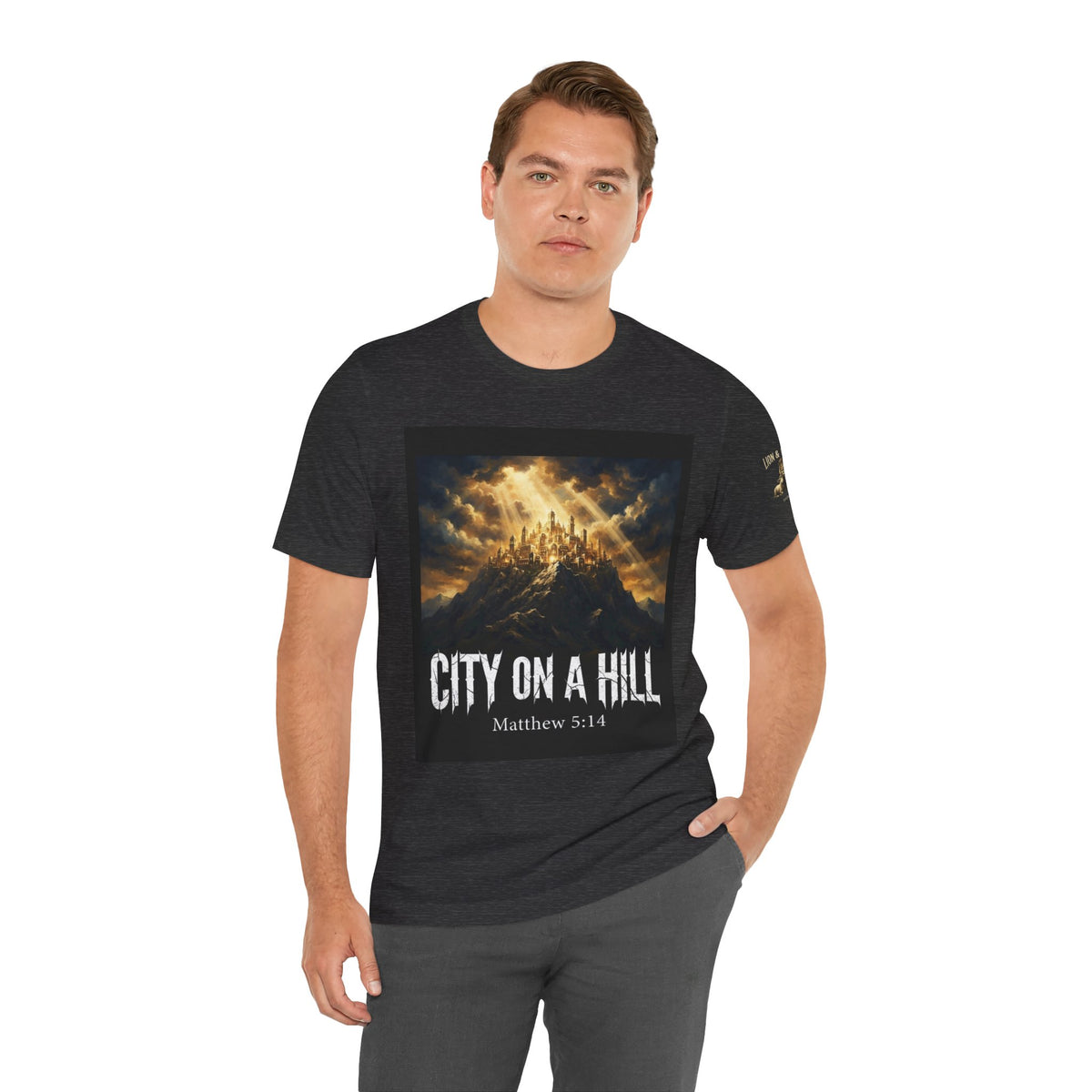 City on a Hill T-Shirt — Matthew 5:14 Christian Faith Tee