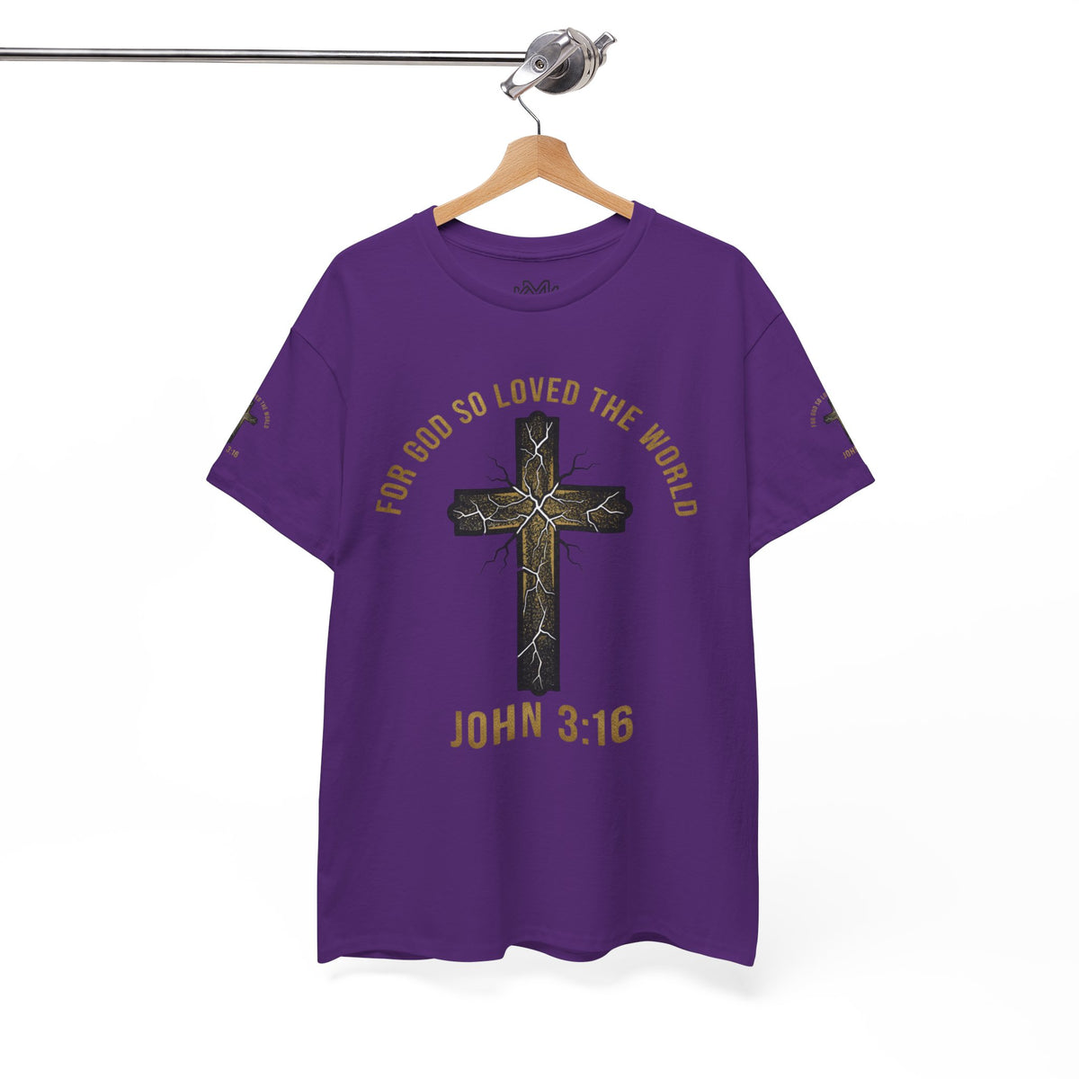 John 3:16 Cross T-Shirt — "For God So Loved the World" Christian Tee