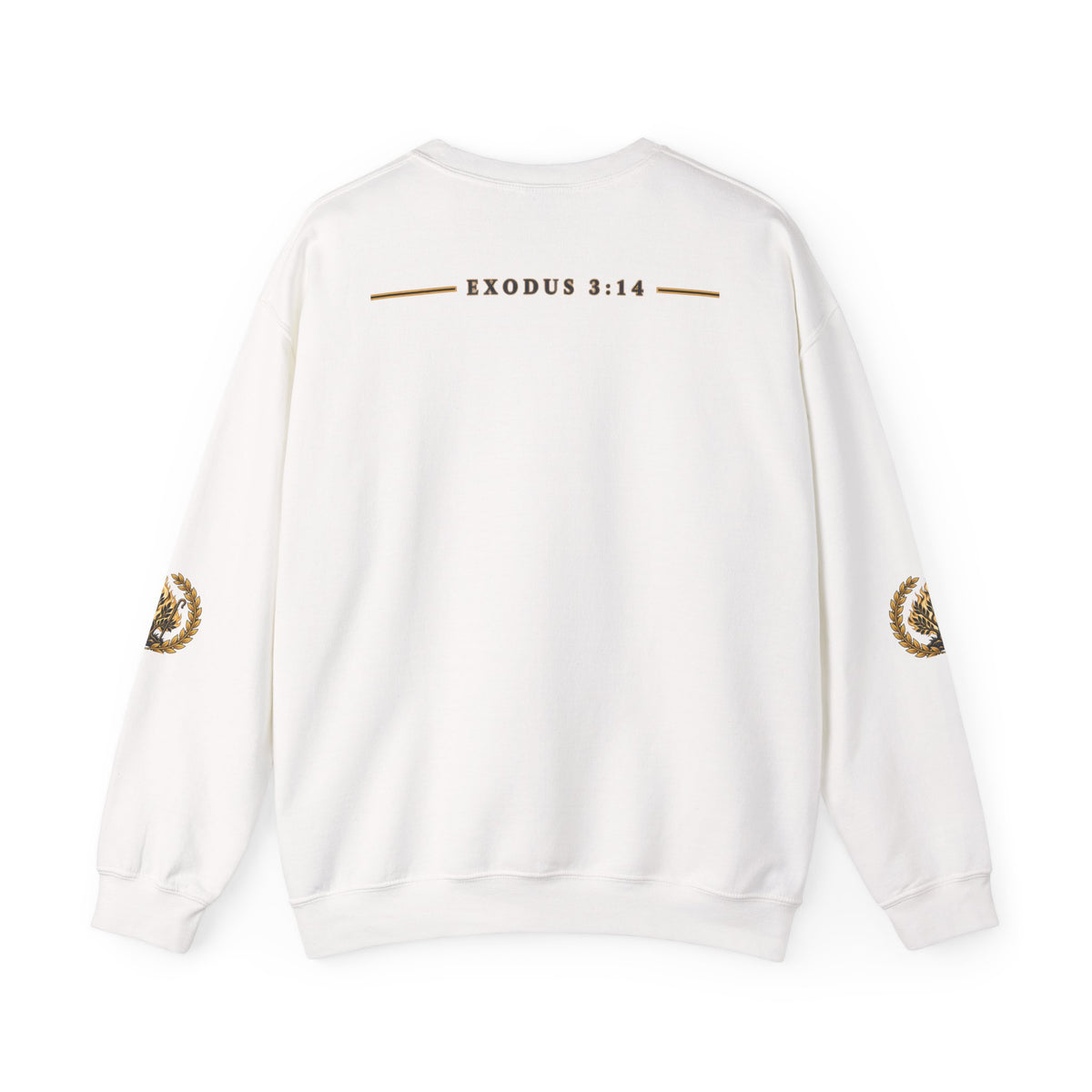 Crewneck Sweatshirt — "I Am Who I Am" Exodus 3:14 Inspirational Pullover
