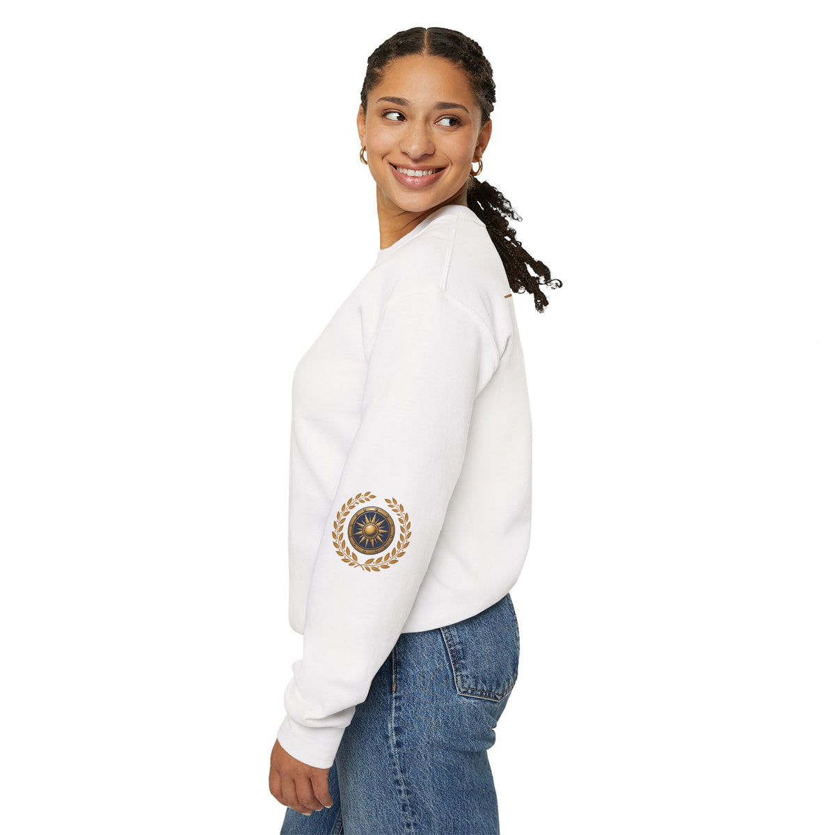Crewneck Sweatshirt — “God Is Our Refuge and Strength” Psalm 46:1 Christian Faith Pullover