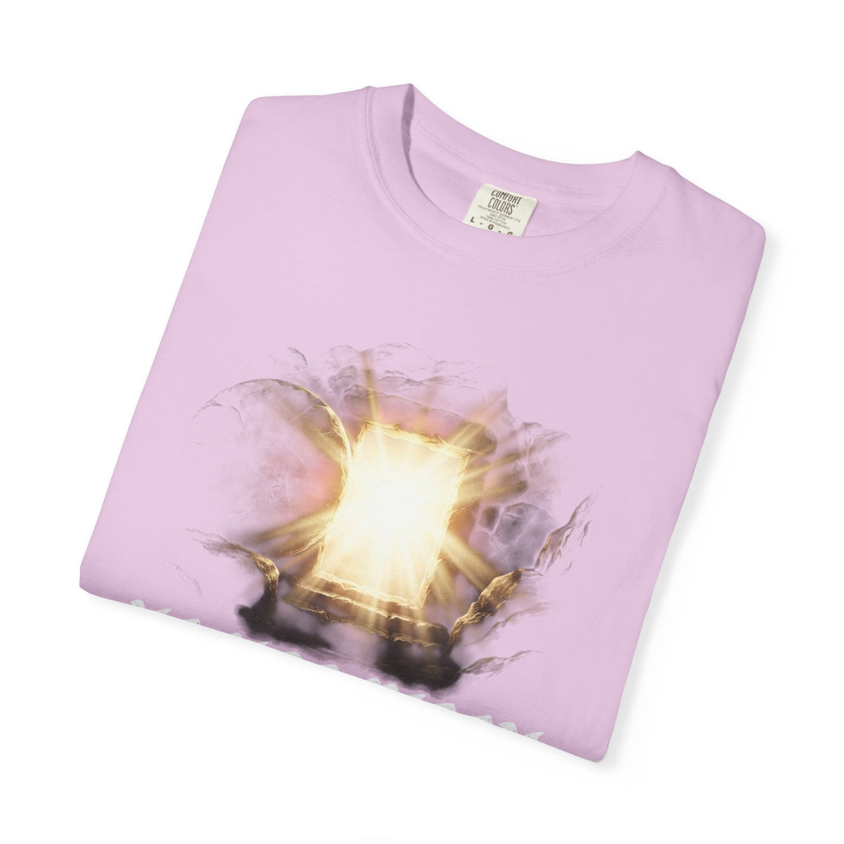 Angel Gateway T-Shirt — Fiery Winged Guardian Graphic Tee