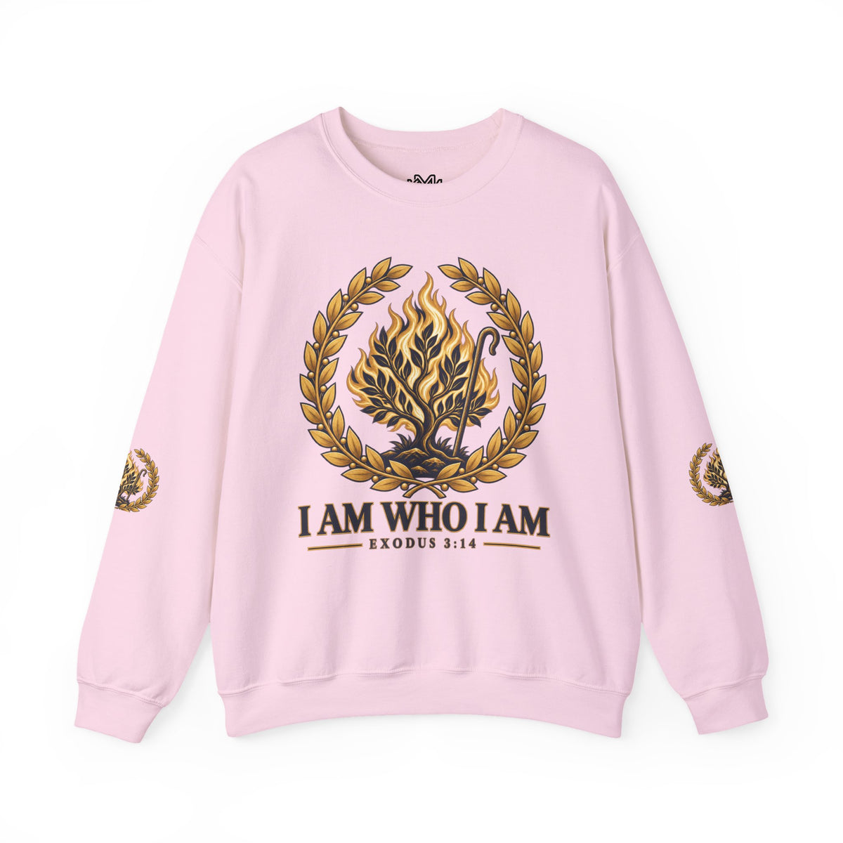 Crewneck Sweatshirt — "I Am Who I Am" Exodus 3:14 Inspirational Pullover