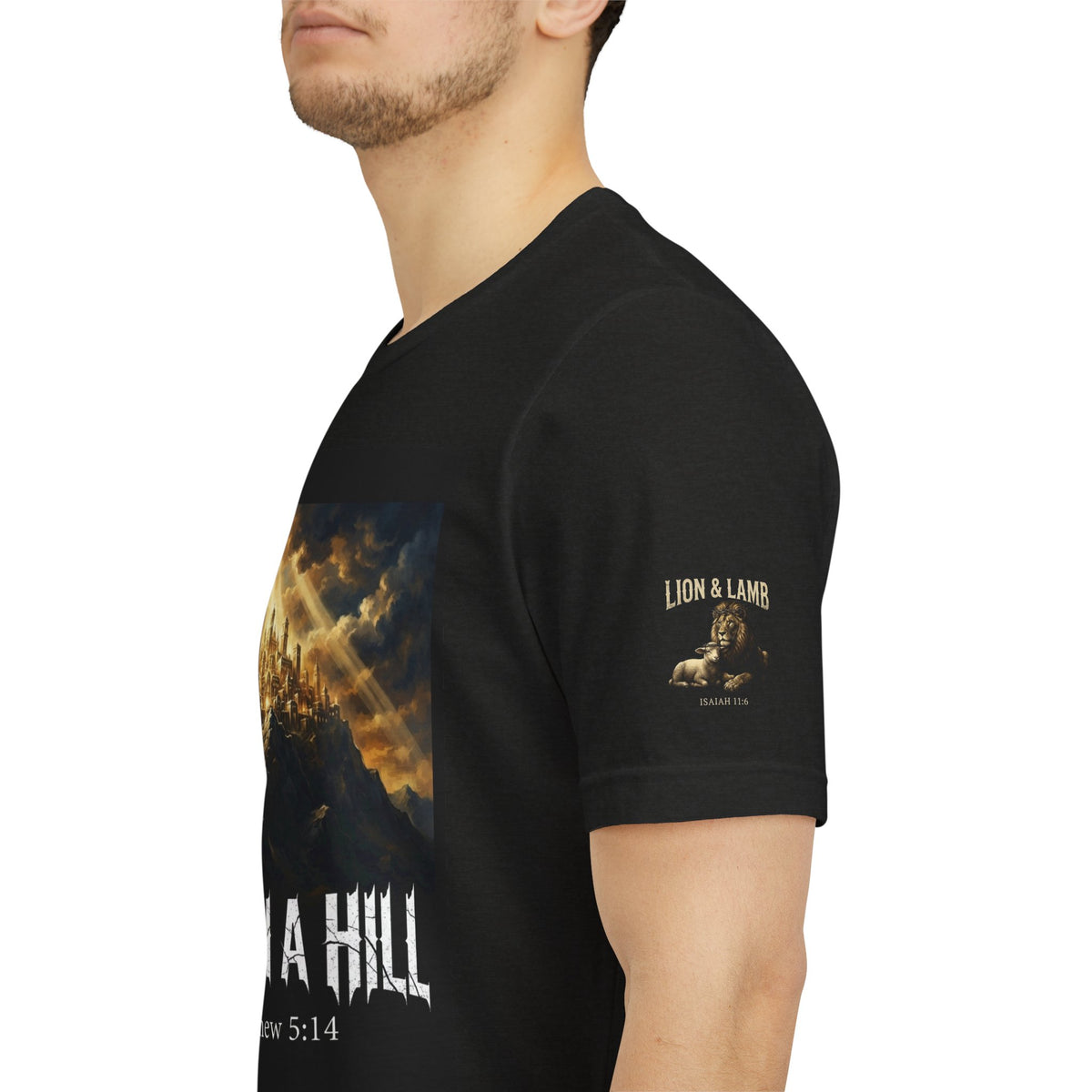 City on a Hill T-Shirt — Matthew 5:14 Christian Faith Tee