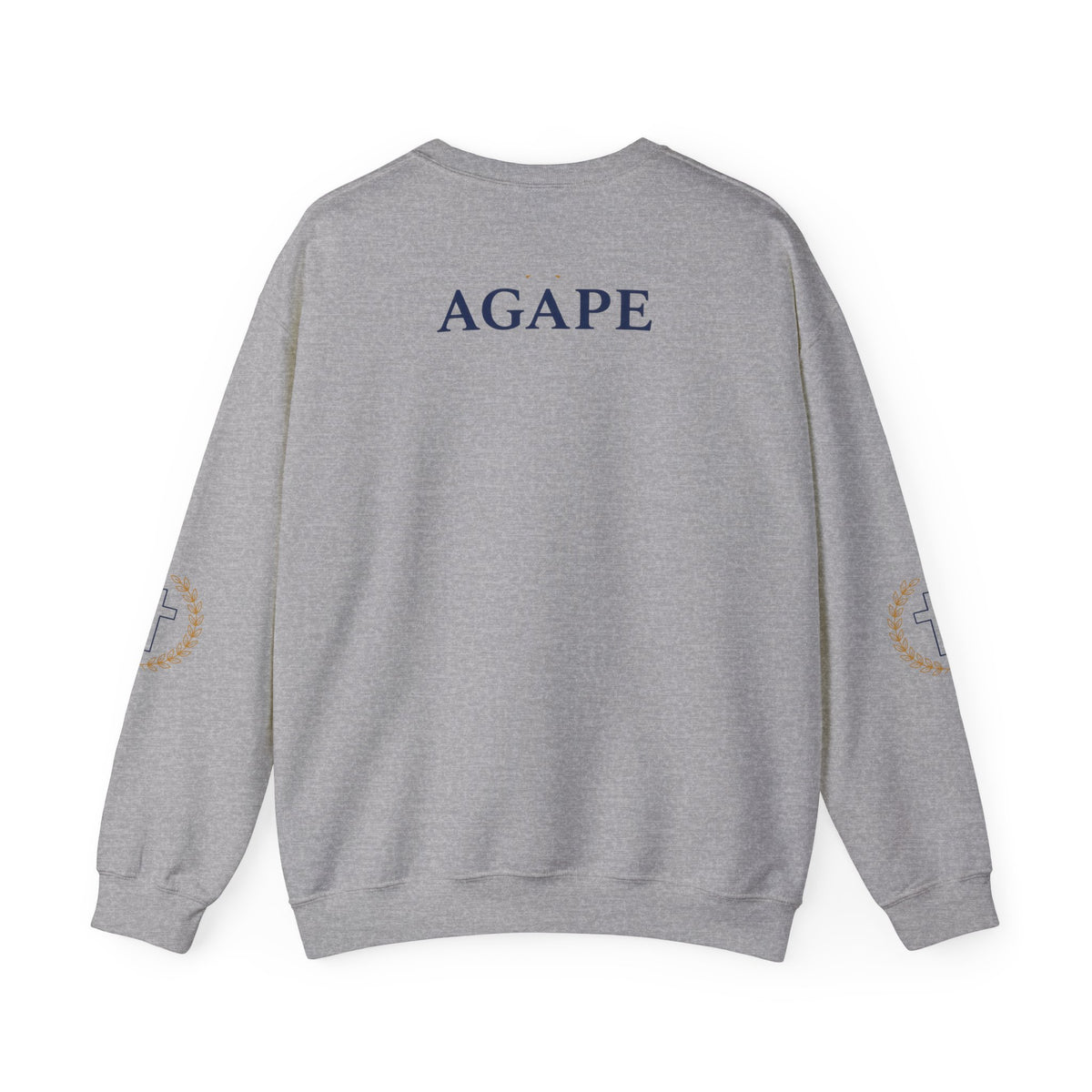 Agape Cross Crewneck Sweatshirt — Christian Faith Pullover