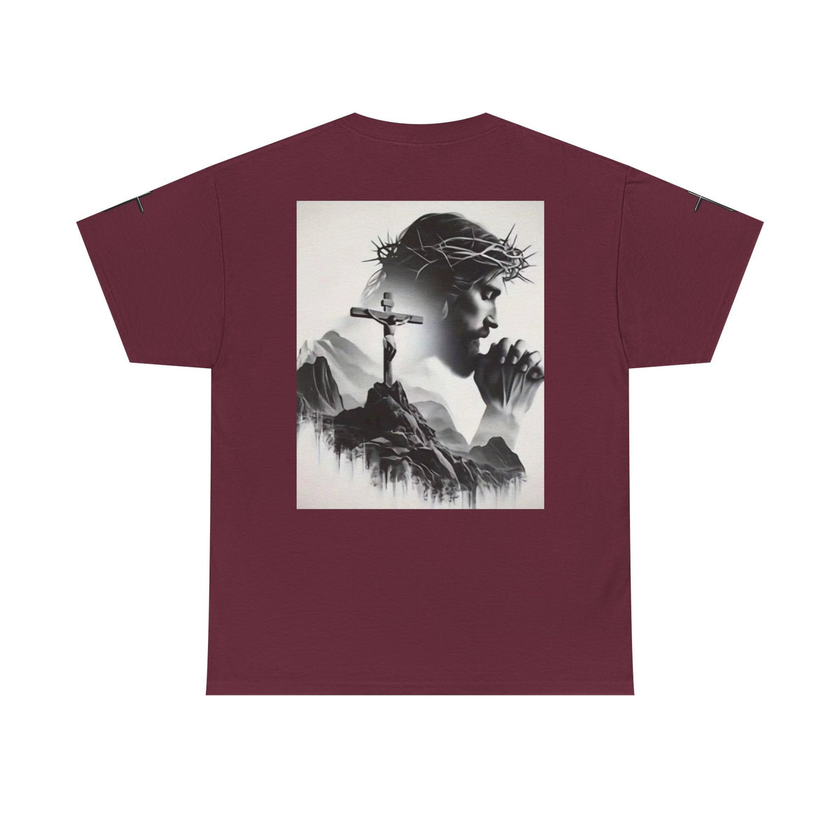 Christian Son & Heir T-Shirt — 'Adopted by Grace' Faith Tee with Jesus Prayer Design