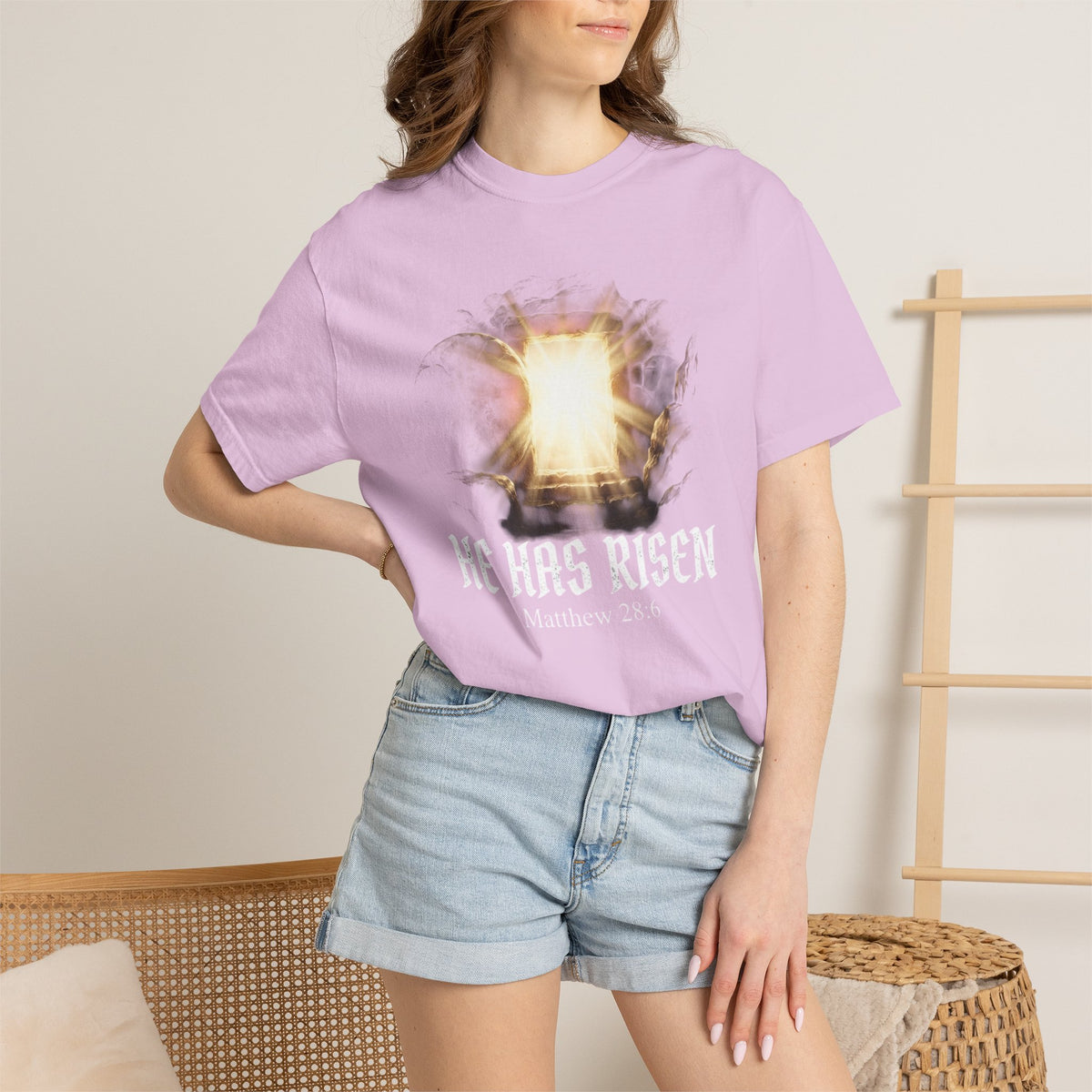 Angel Gateway T-Shirt — Fiery Winged Guardian Graphic Tee