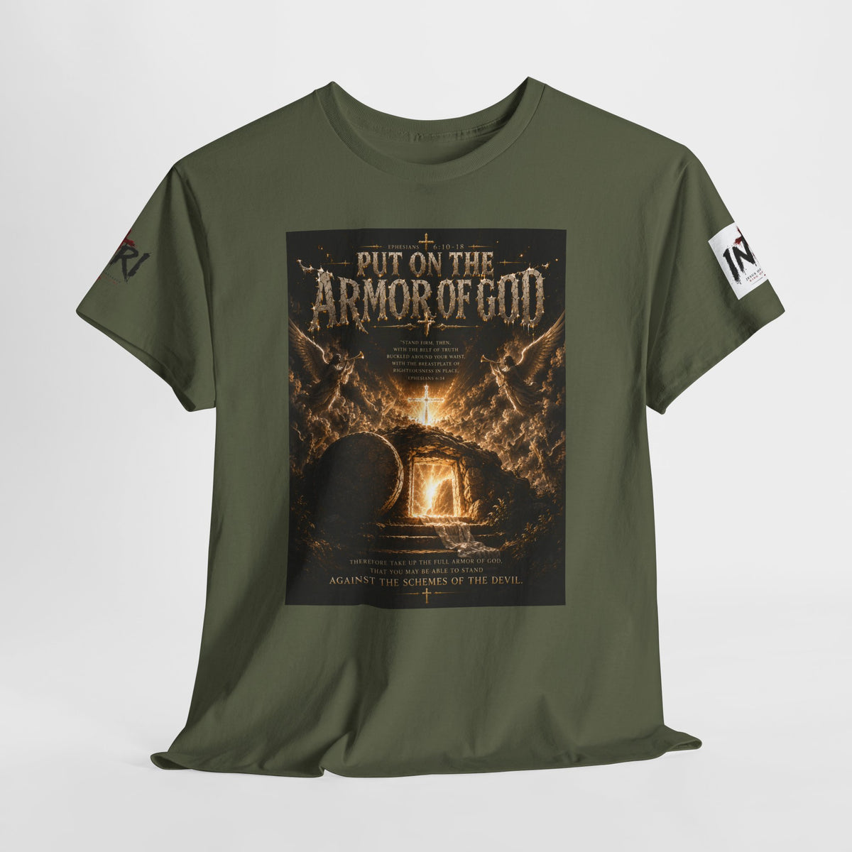 Armor of God T-Shirt — "God Is Not Done With You" Christian Faith Tee