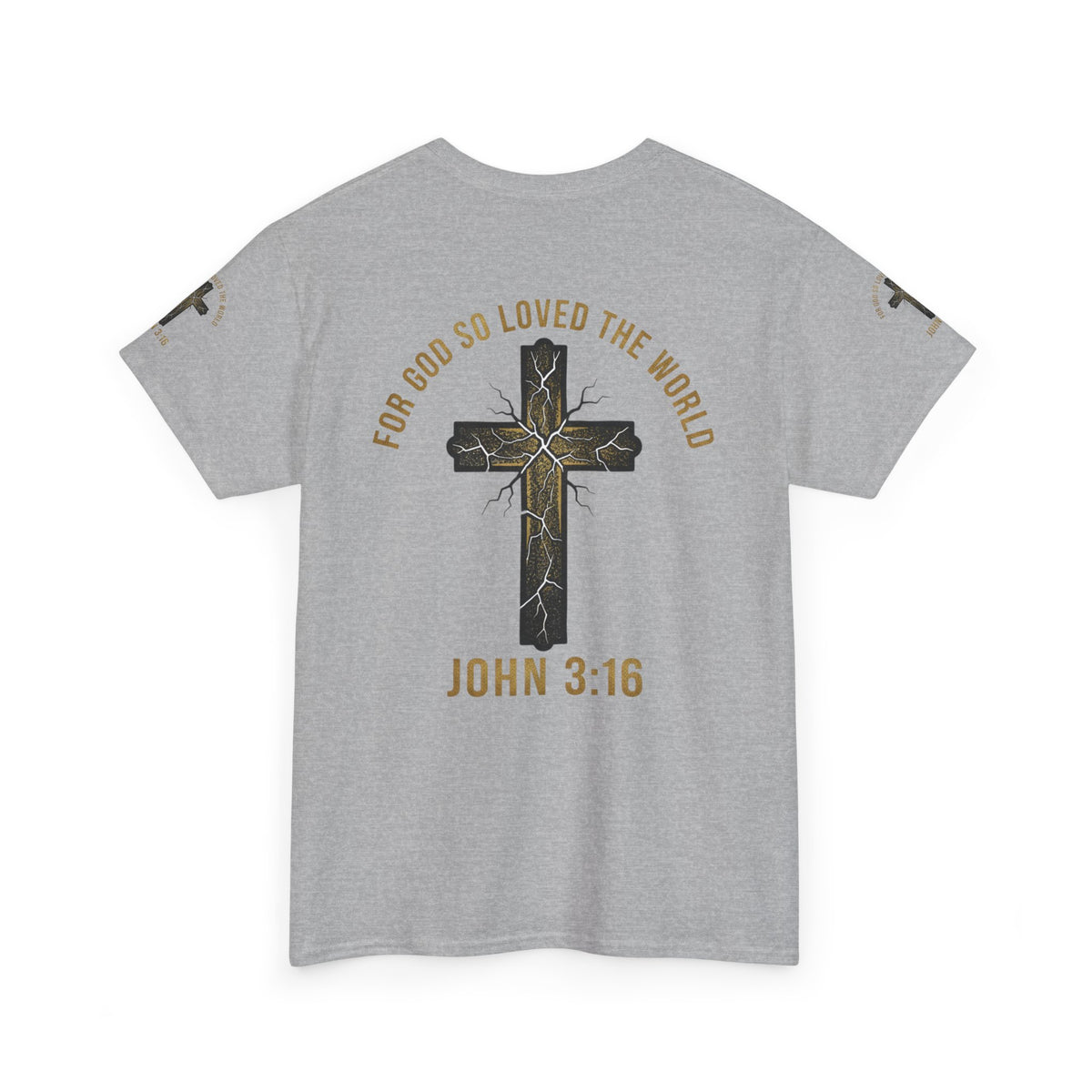 John 3:16 Cross T-Shirt — "For God So Loved the World" Christian Tee