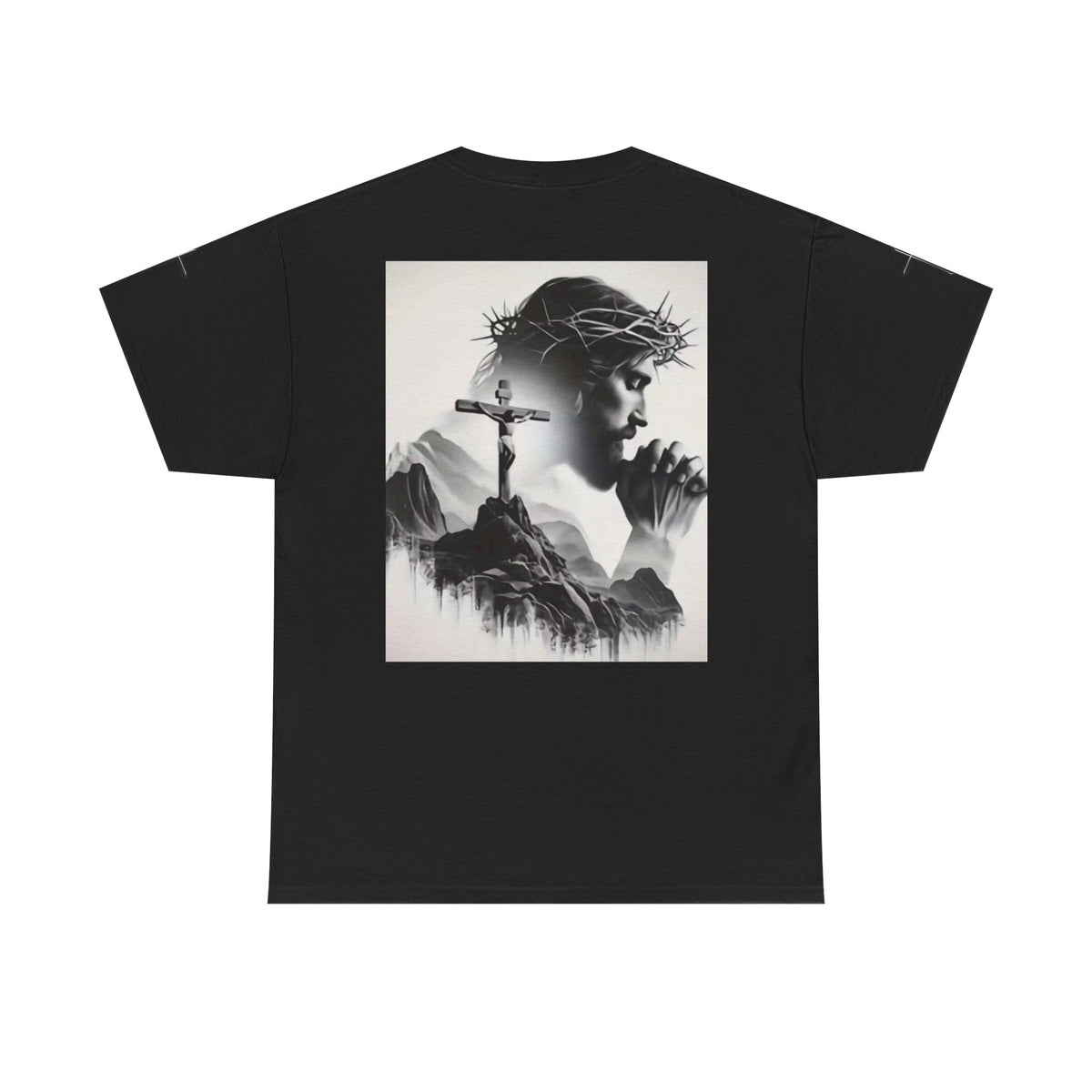 Christian Son & Heir T-Shirt — 'Adopted by Grace' Faith Tee with Jesus Prayer Design