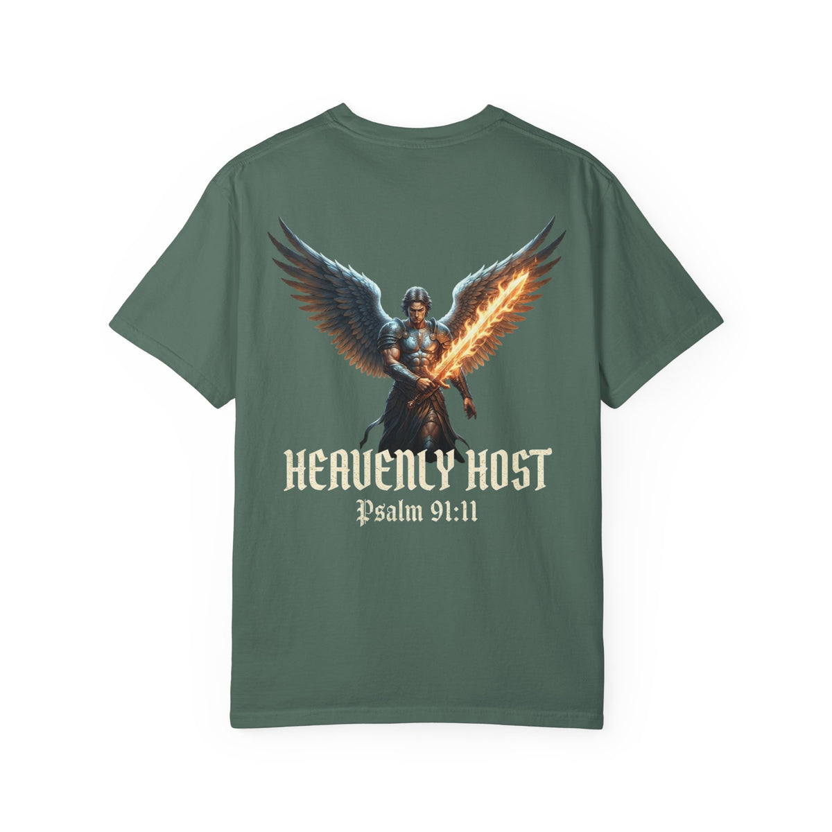 Angel Gateway T-Shirt — Fiery Winged Guardian Graphic Tee