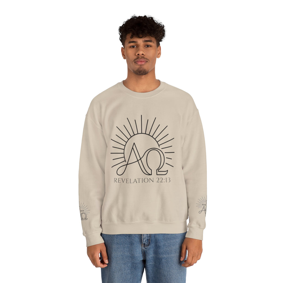 Alpha Omega 'Revelation 22:13' Crewneck Sweatshirt