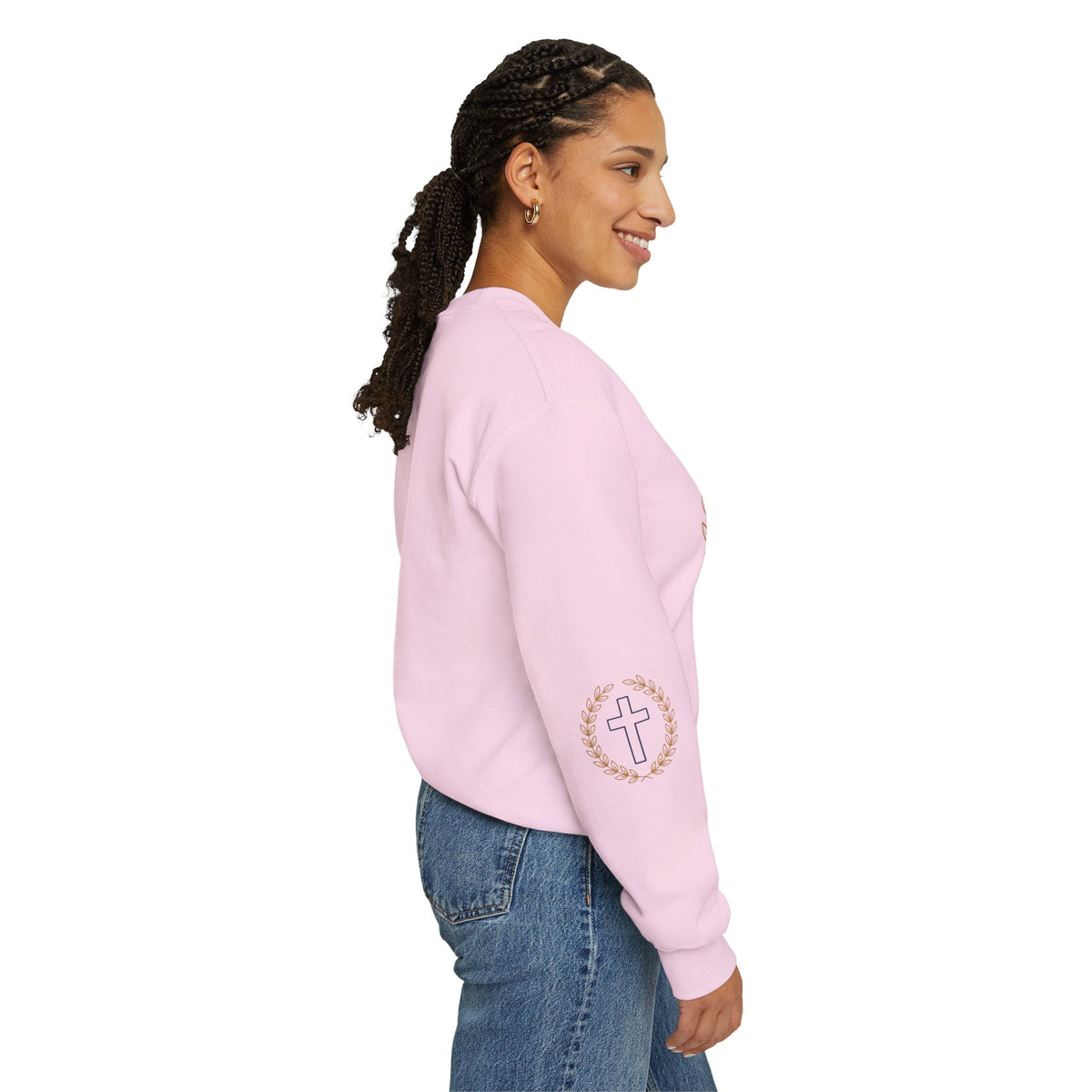 Agape Cross Crewneck Sweatshirt — Christian Faith Pullover