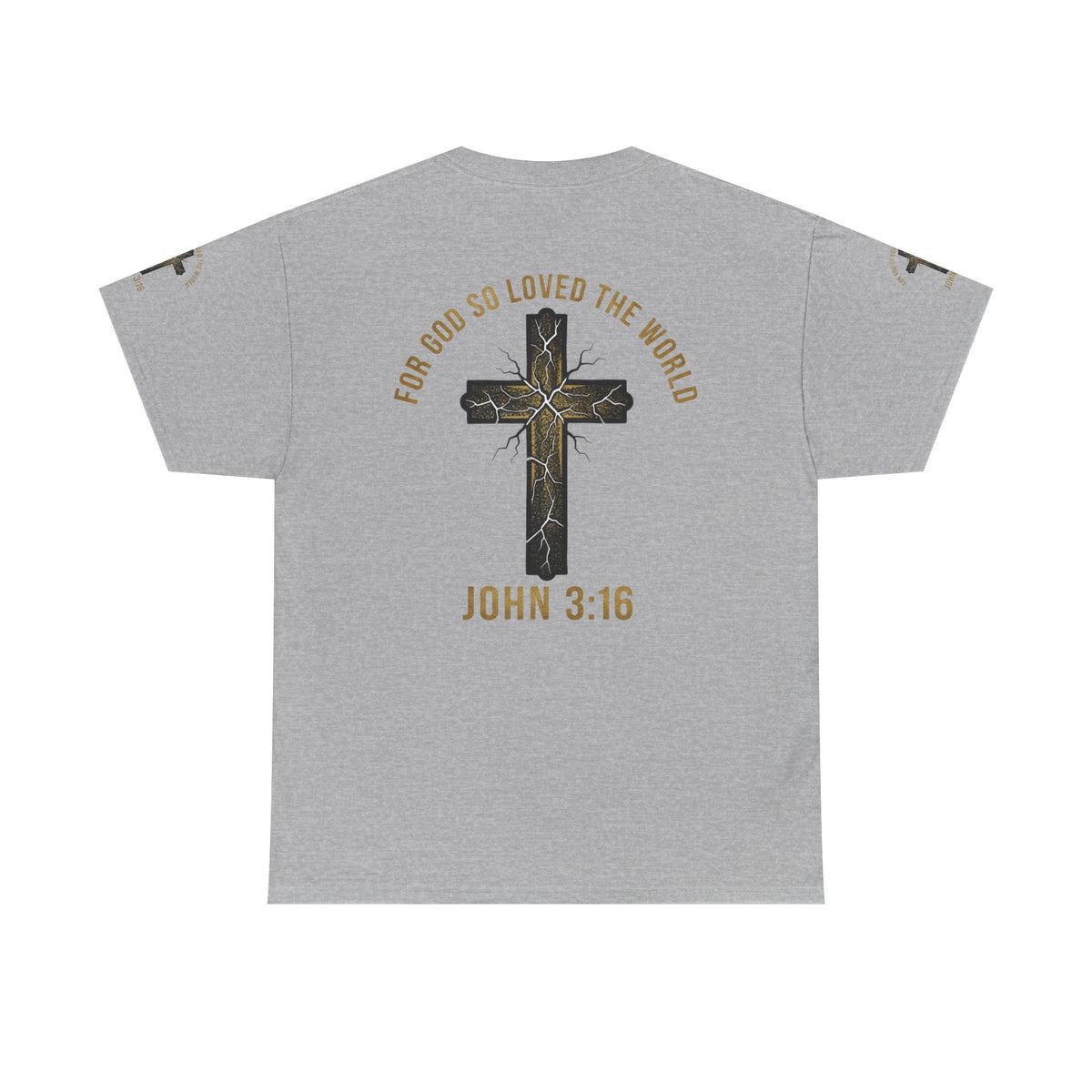 John 3:16 Cross T-Shirt — "For God So Loved the World" Christian Tee