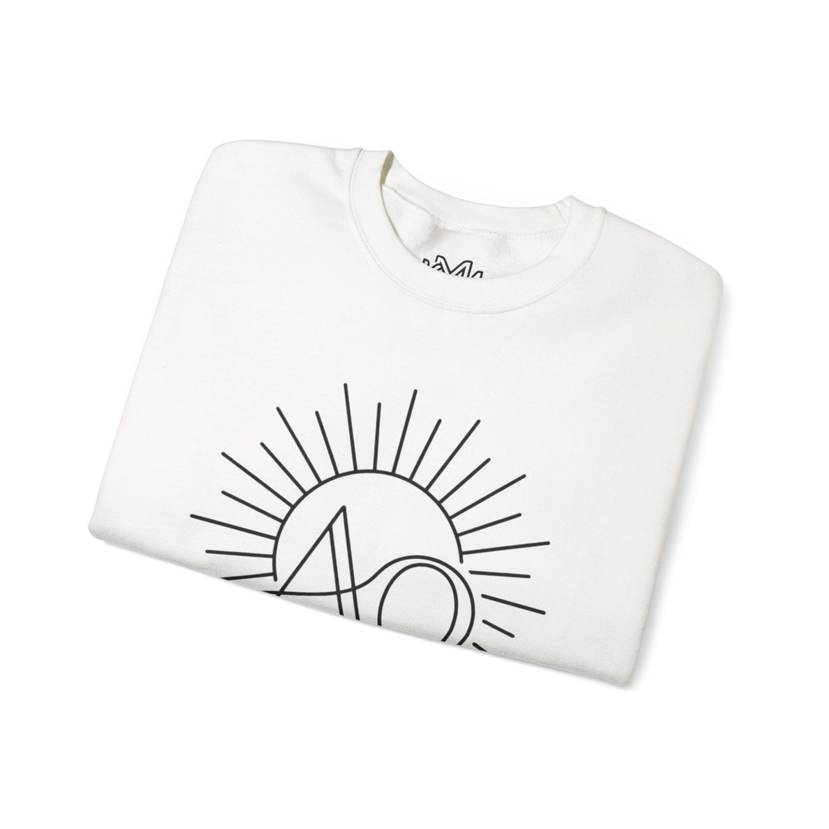 Alpha & Omega Crewneck Sweatshirt — Revelation 22:13 Christian Graphic Pullover