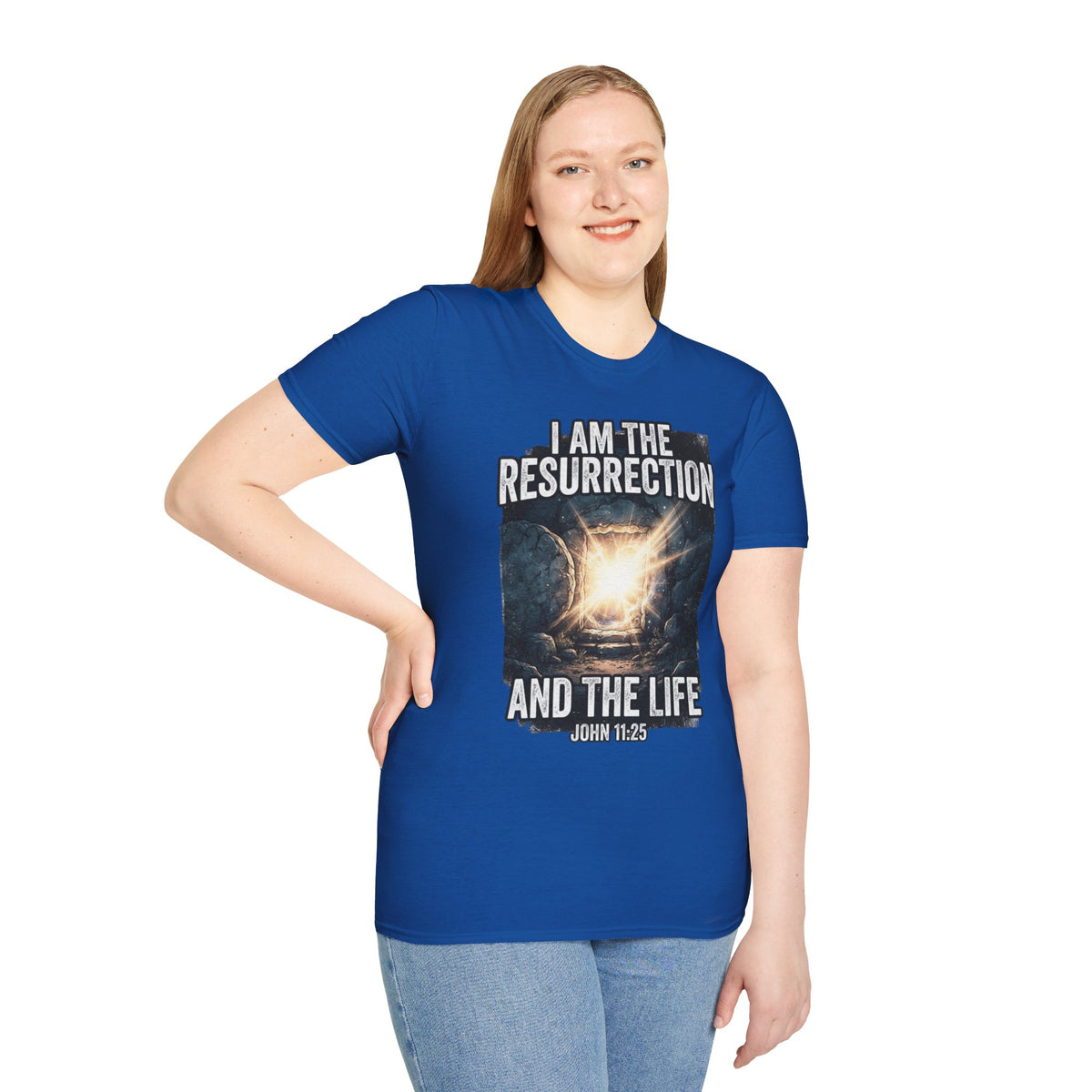 I Am The Resurrection T-Shirt — John 11:25 Christian Easter Tee