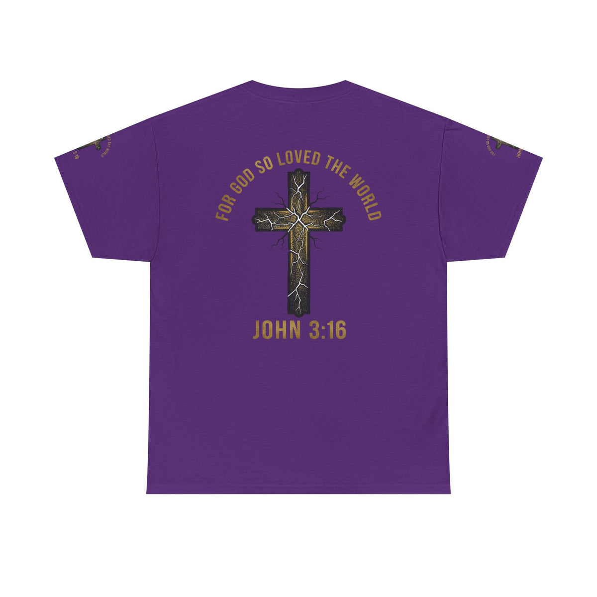 John 3:16 Cross T-Shirt — "For God So Loved the World" Christian Tee