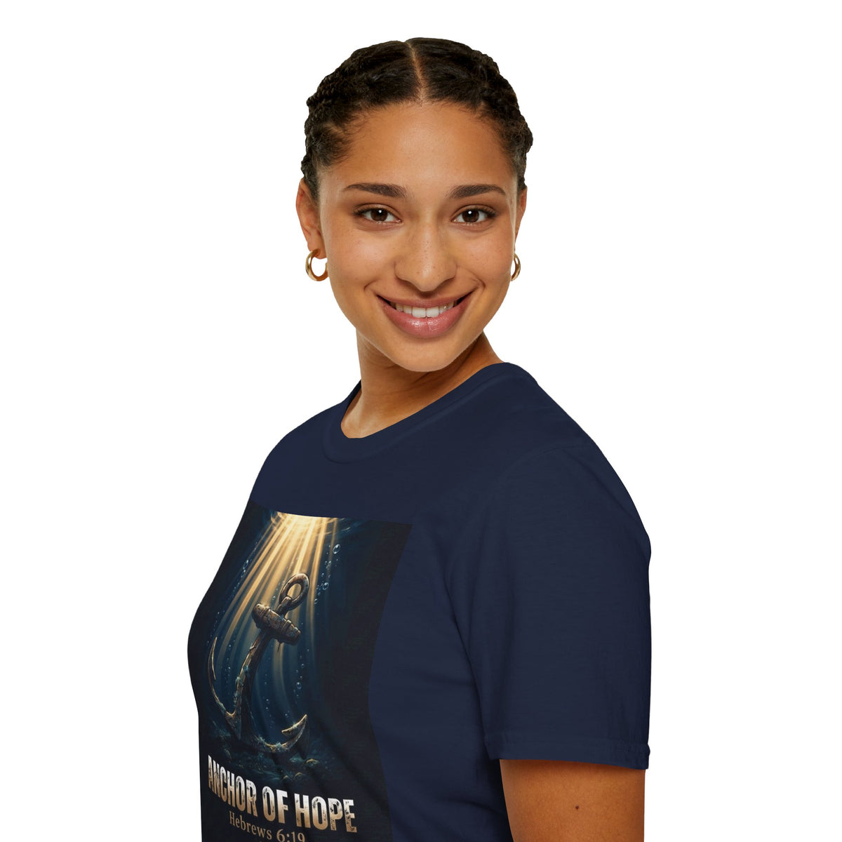 Anchor of Hope T-Shirt — Inspirational Anchor Design (Hebrews 6:19)
